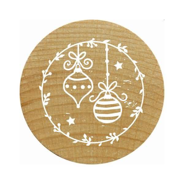 Stempel Woodies Weihnachtskugeln
