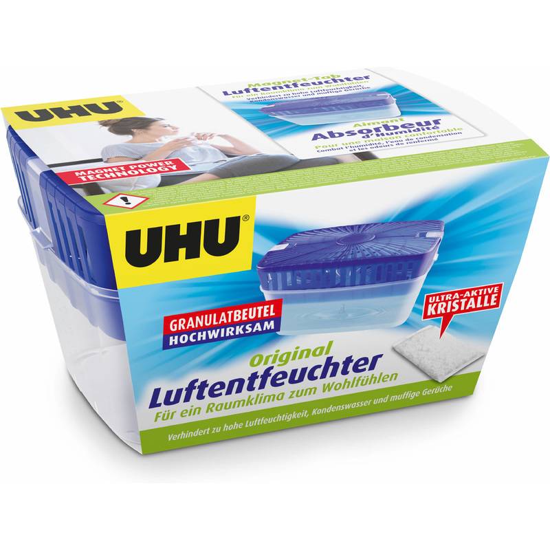 UHU Luftentfeuchter, für Räume bis 80 cbm, 1.000 g