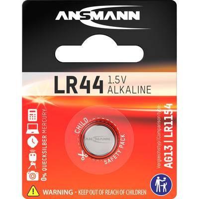 ANSMANN 5015303 Knopfzelle LR44 1,5V Alkaline Strom / Energie / Licht Knopfzellen