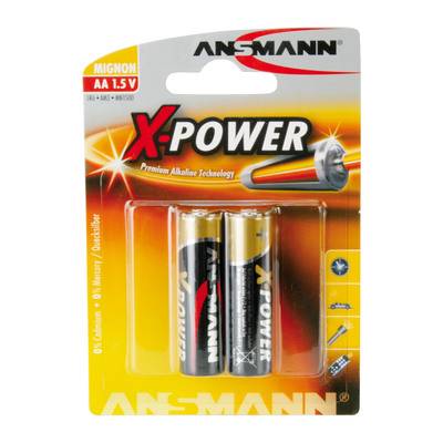 ANSMANN 5015613 Alkaline Batterie Mignon AA, 2er-Pack Strom / Energie / Licht Batterien