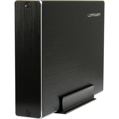 LC-Power LC-35U3-Becrux, externes 3,5-SATA-Gehäuse, USB 3.0, Alu, schwarz Gehäuse / Wechselrahmen