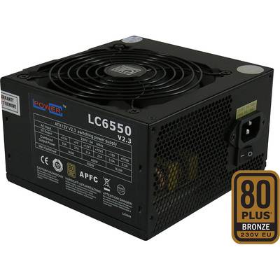 LC-Power LC6550 V2.3, ATX-Netzteil Super Silent Serie, 550W, 80 PLUS BRONZE Strom / Energie / Licht