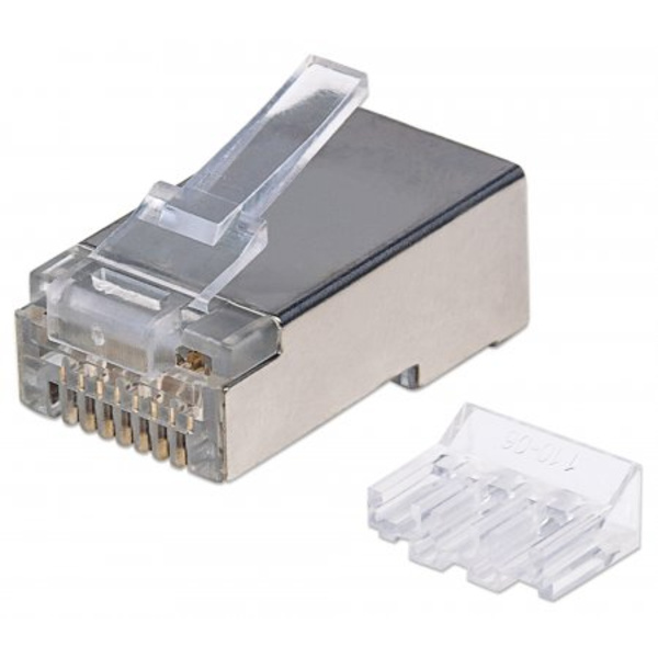 INTELLINET 90er-Pack Cat6A RJ45-Modularstecker Installation / Reinigung TAE / ISDN / Modular