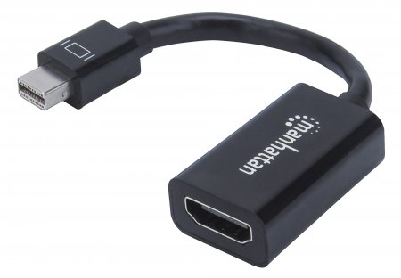 MANHATTAN Passiver Mini-DisplayPort auf HDMI-Adapter Adapter / Konverter Displayport zu HDMI / VGA /