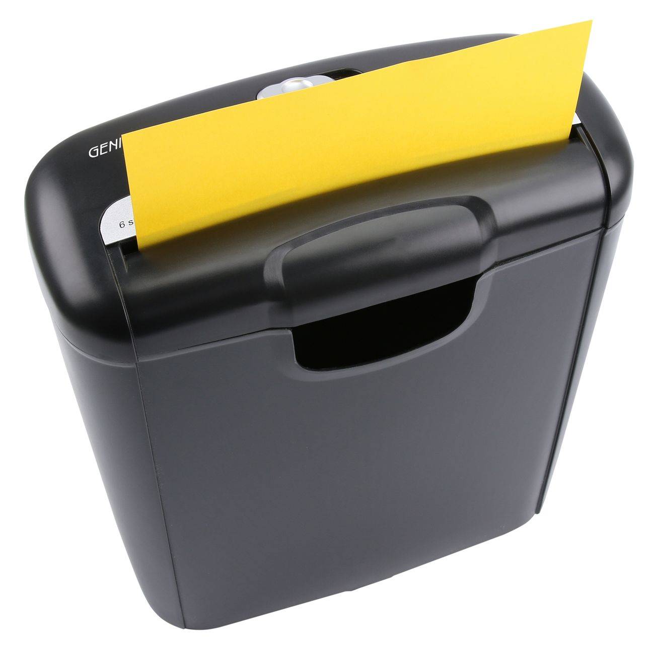 Genie 240S Aktenvernichter 6 Blatt Streifenschnitt Sicherheitsstufe P2 mit Kredikarten