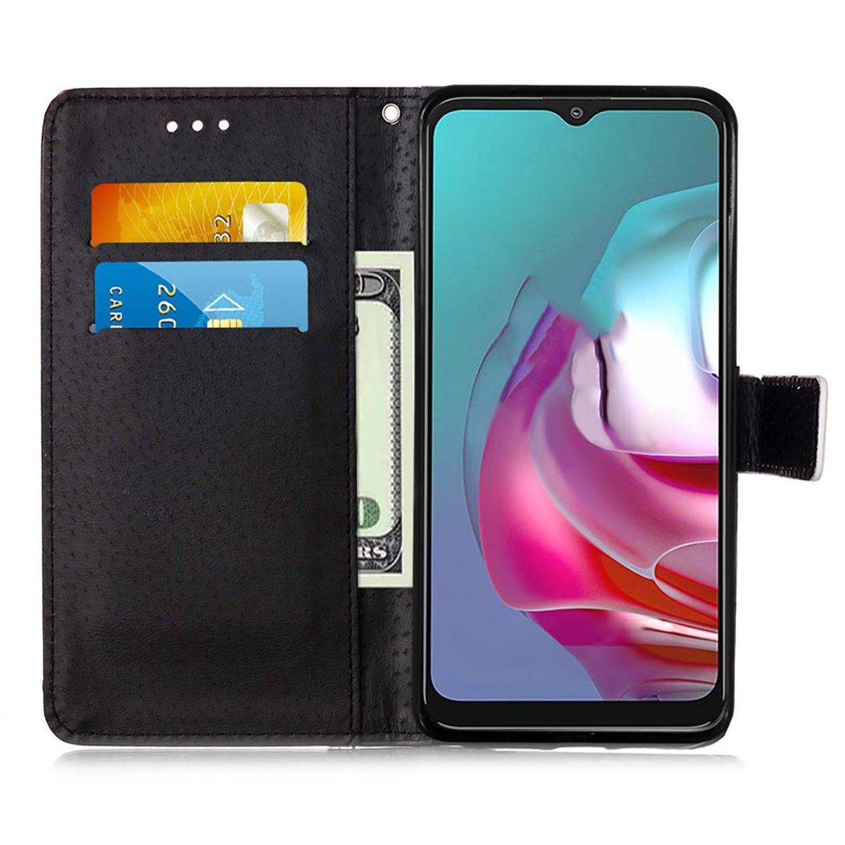 Für Motorola Moto G30 / G10 / G10 Power Kunstleder Handy Tasche Book Motiv 1 Schutz Hülle Case Cover Etui Neu
