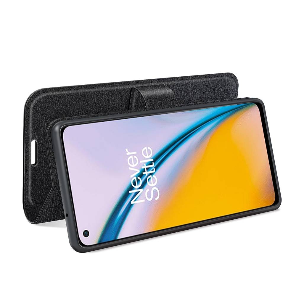 Für ONEPLUS Nord 2 5G Handy Tasche Wallet Premium Schwarz Schutz Hülle Case Cover Etuis Neu Zubehör