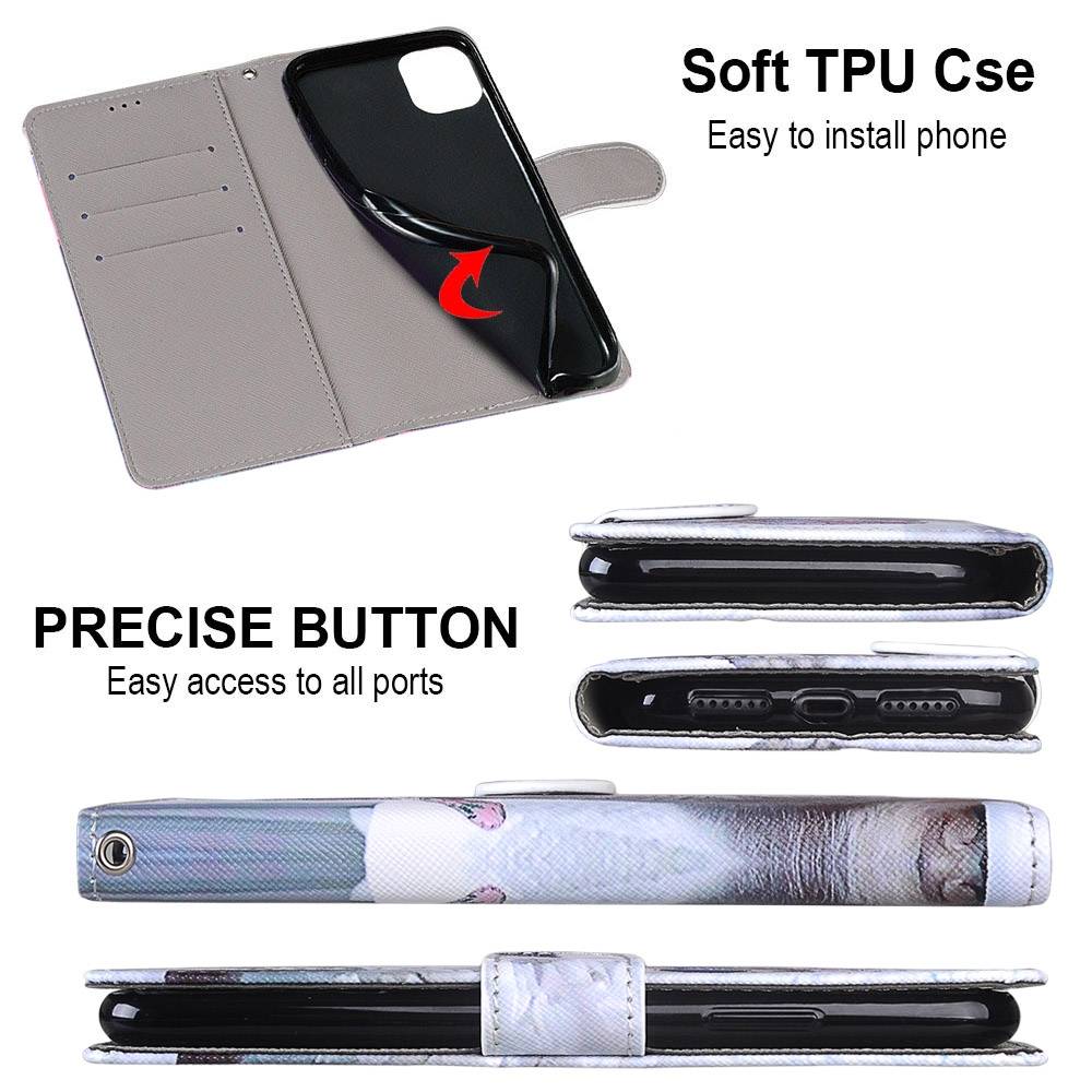 Für ZTE Blade A7s 2020 Kunstleder Handy Tasche Book Motiv 8 Schutz Hülle Case Cover Etui Neu