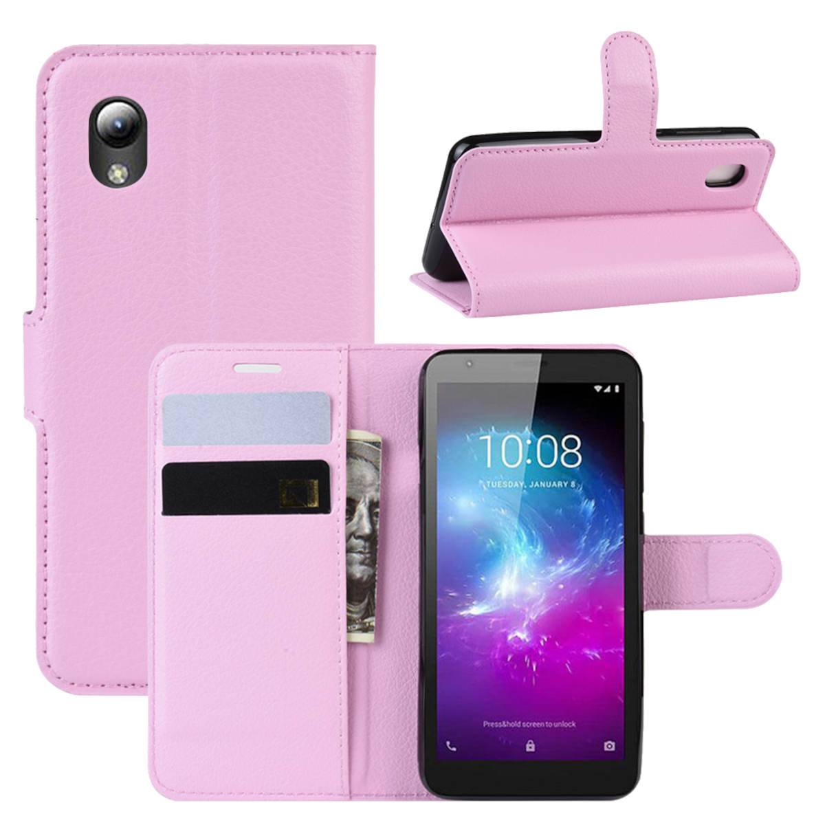 Für ZTE Blade A31 Lite Handy Tasche Wallet Premium Rosa Schutz Hülle Case Cover Etuis Neu Zubehör