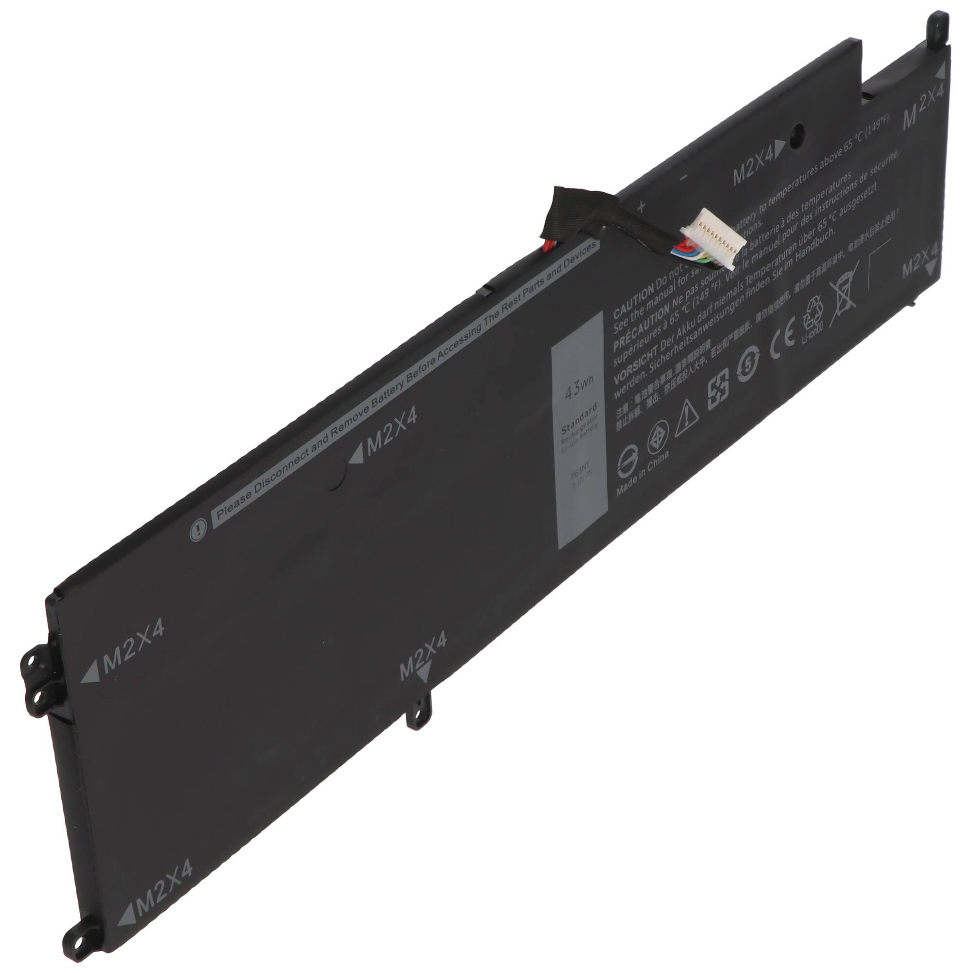 Akku passend für Dell Latitude 13 7370, Li-Polymer, 7,6V, 5650mAh, 0XCNR3, 4H34M, G7X14, N3KPR, P63NY