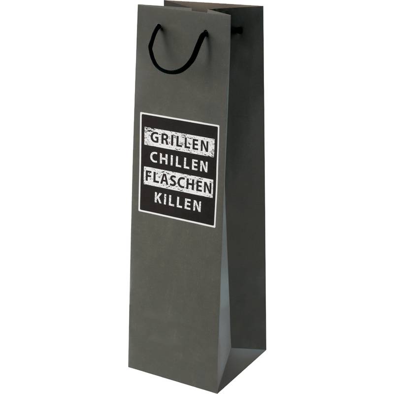 SUSY CARD Flaschentüte "Grill & Chill", für 1 Flasche