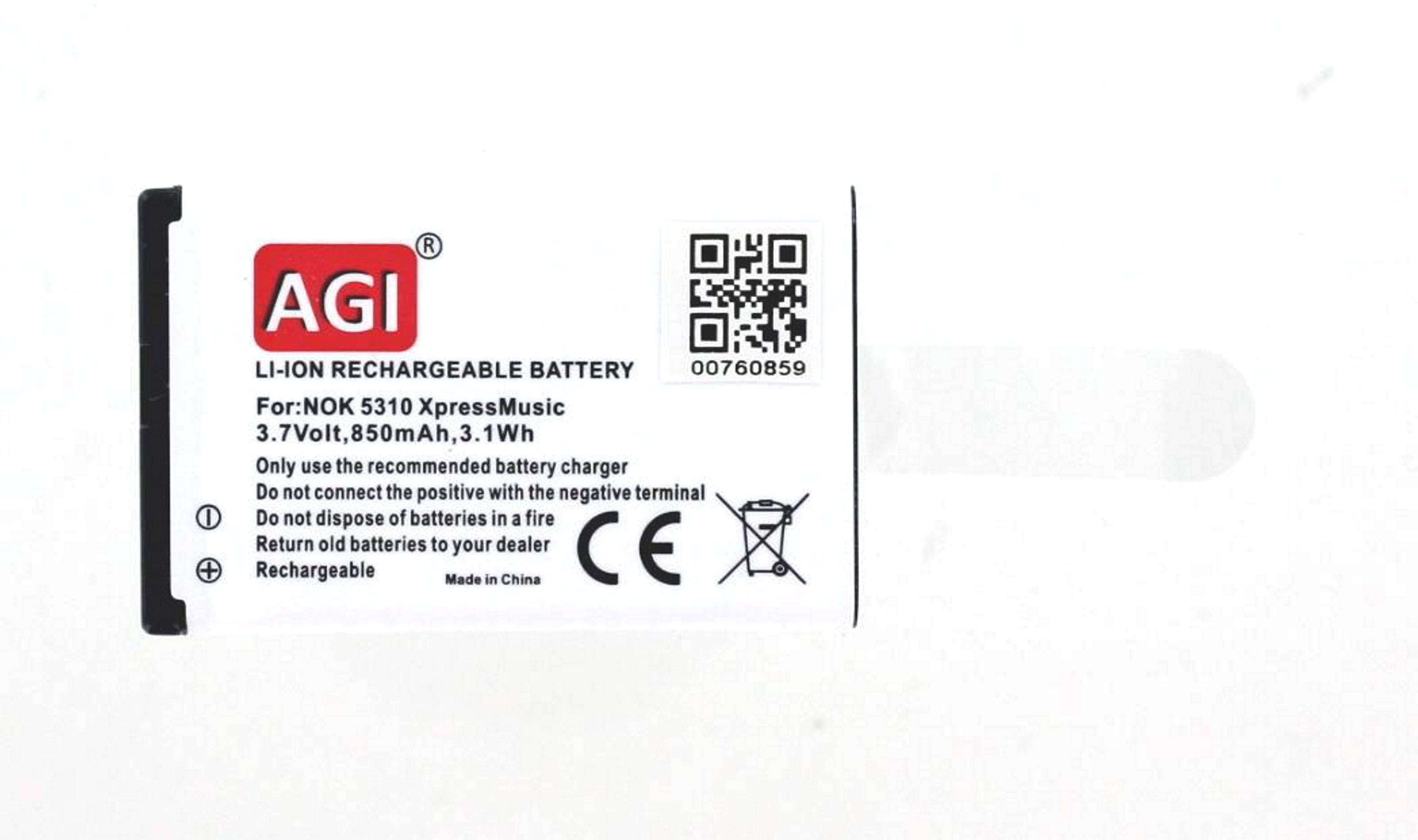 Akku kompatibel mit Nokia X3 (nicht X3 Touch and Type)