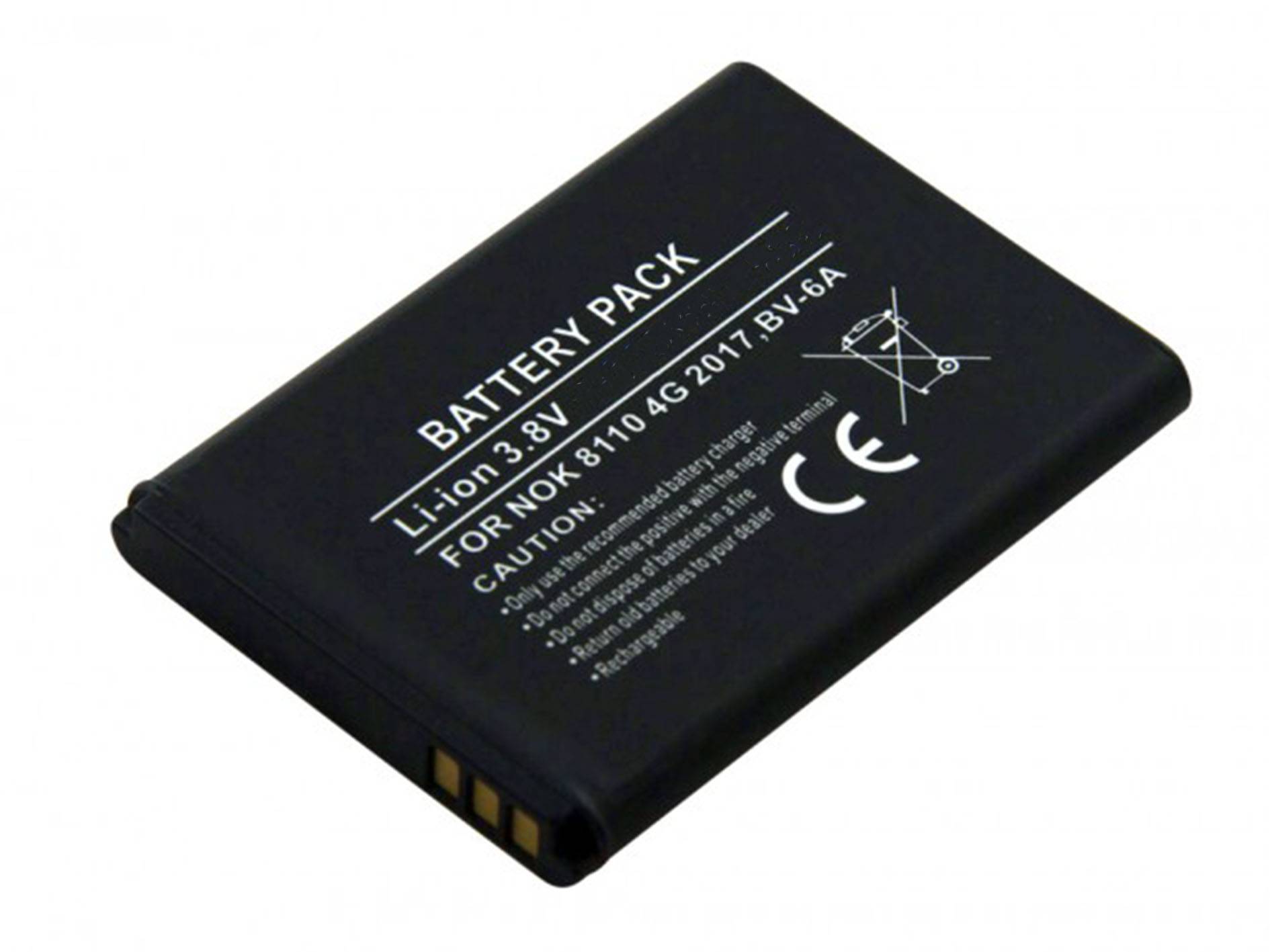 Akku kompatibel mit Nokia BV-6A