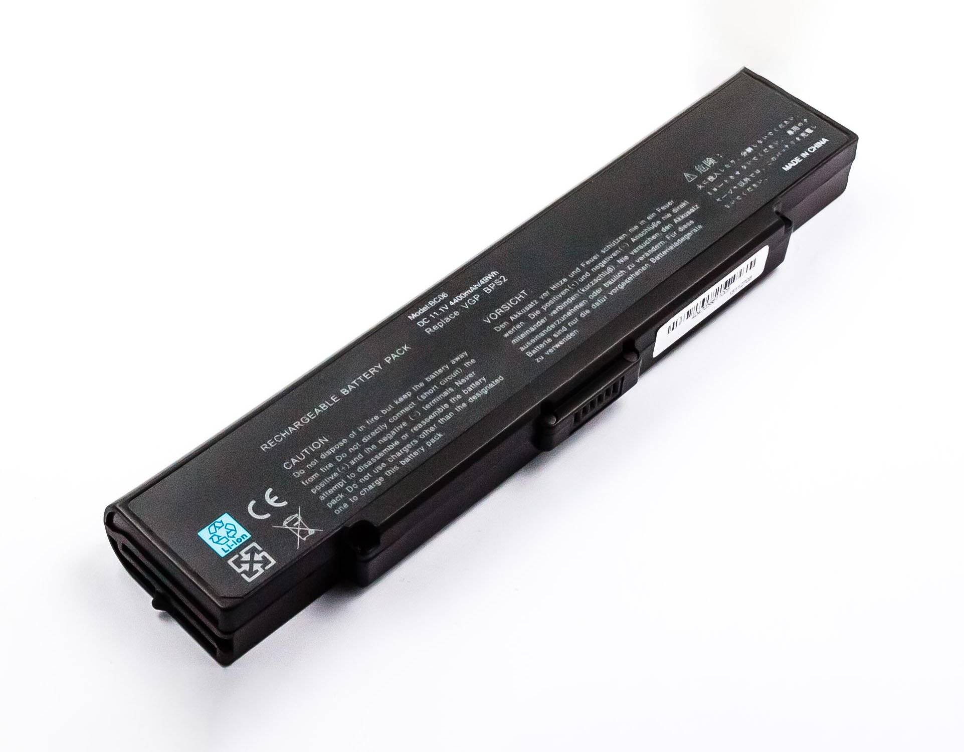 Akku kompatibel mit Sony Vaio PCG-6J2M