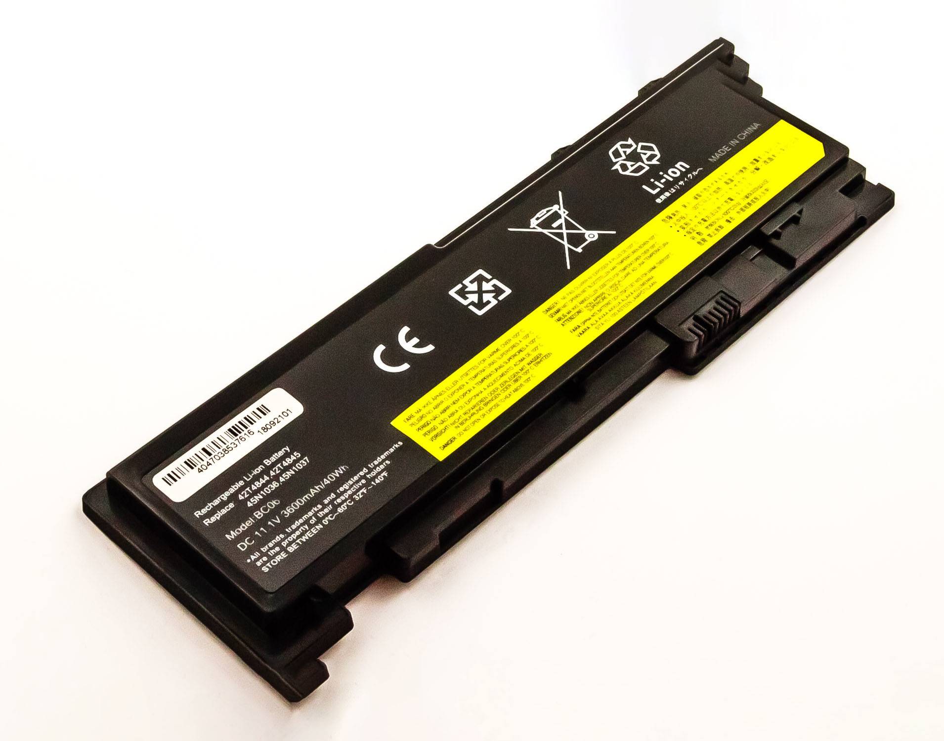Akku kompatibel mit Lenovo 45N1065
