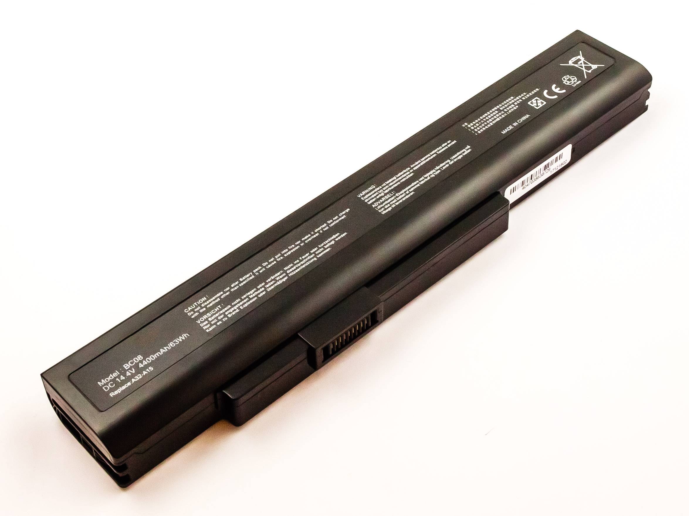 Akku kompatibel mit MSI CX640