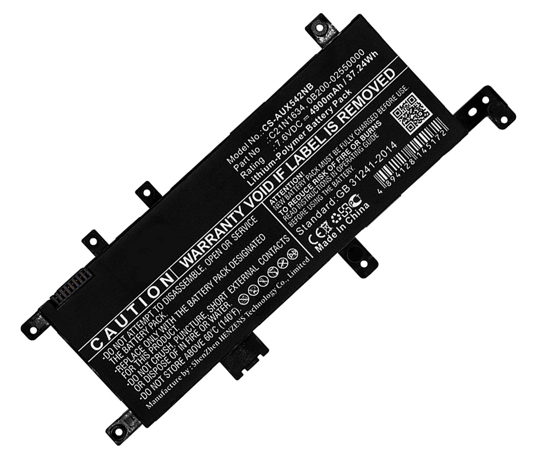 Akku kompatibel mit Asus VivoBook X542UF-DM001T