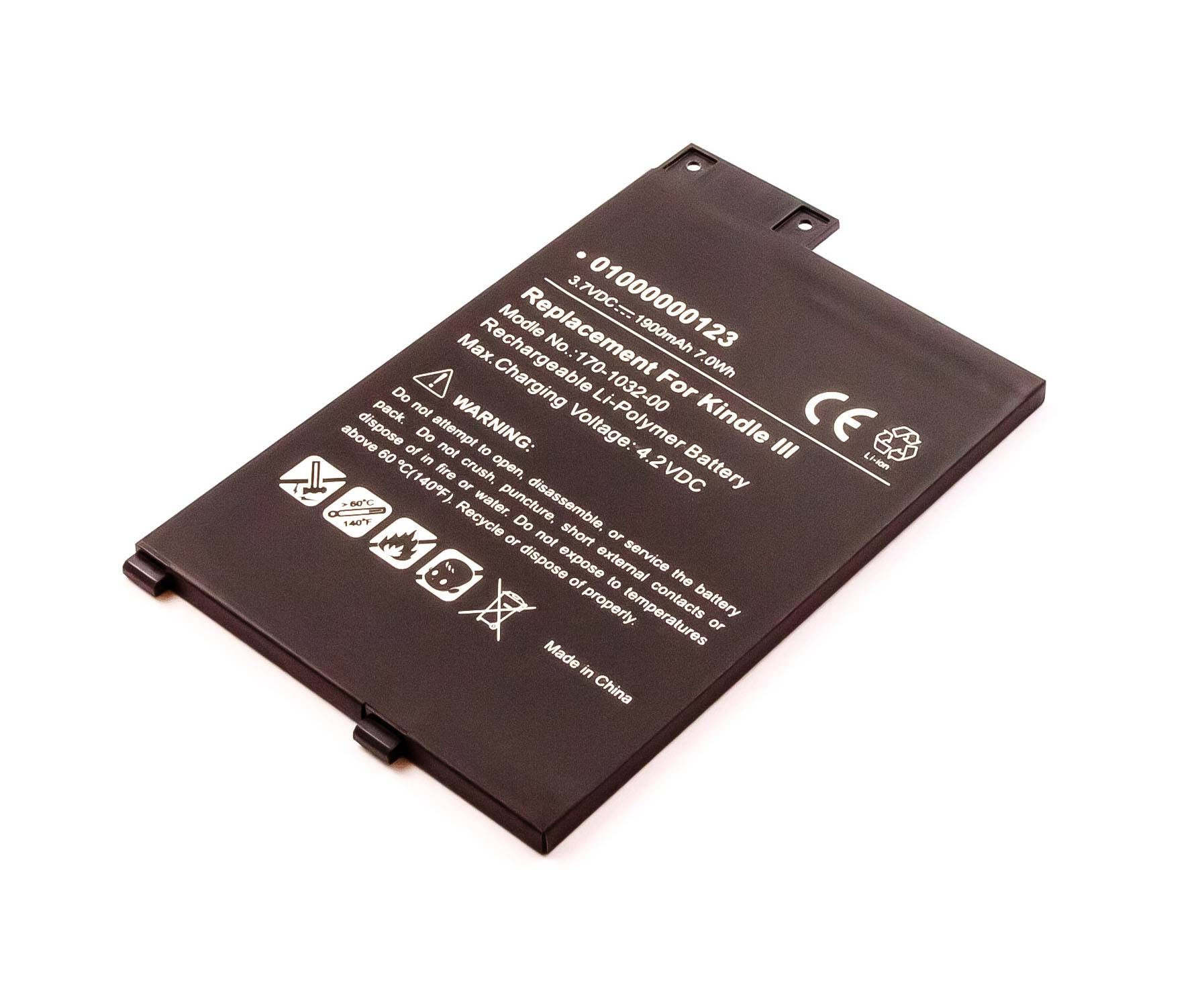 Akku kompatibel mit Amazon Kindle 3