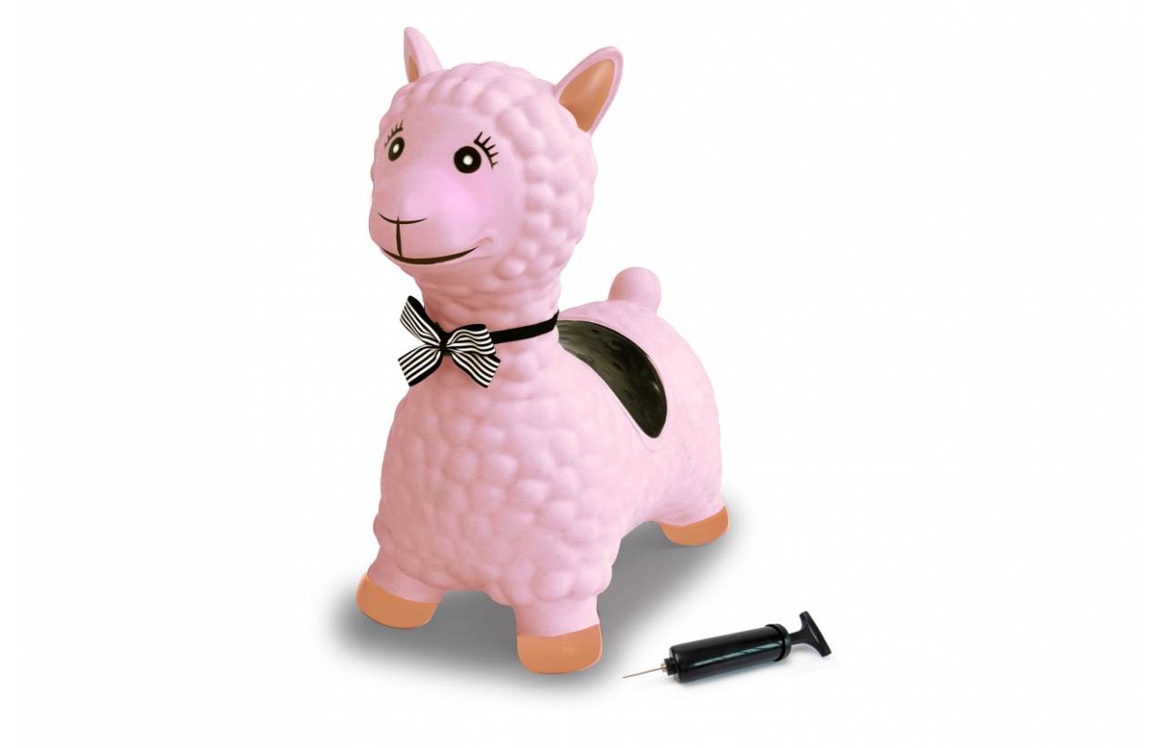 Jamara Hüpftier Lama rosa mit Pumpe, Tiere, 1 Jahr(e), Pink