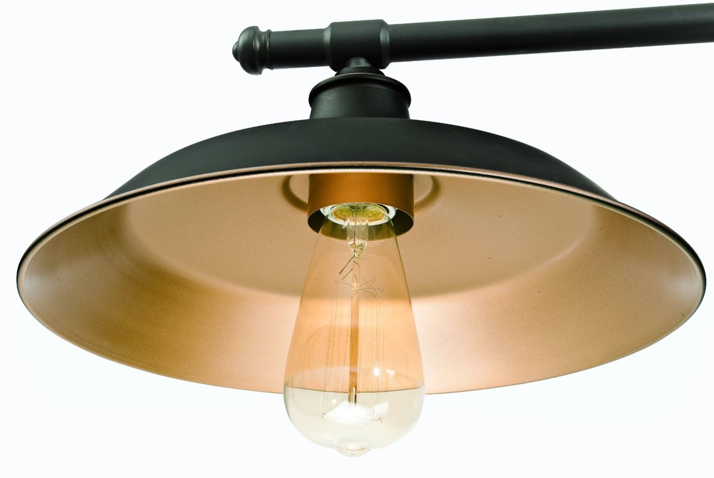 Pendelleuchte Iron Hill geölte Bronze Dreiflammig