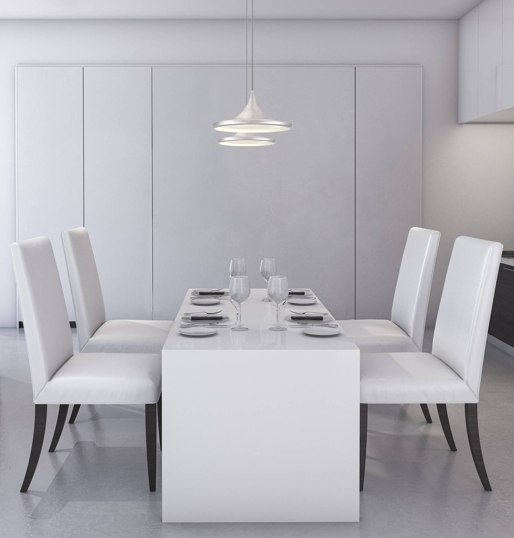 LED Pendelleuchte Massie Nickel gebürstet