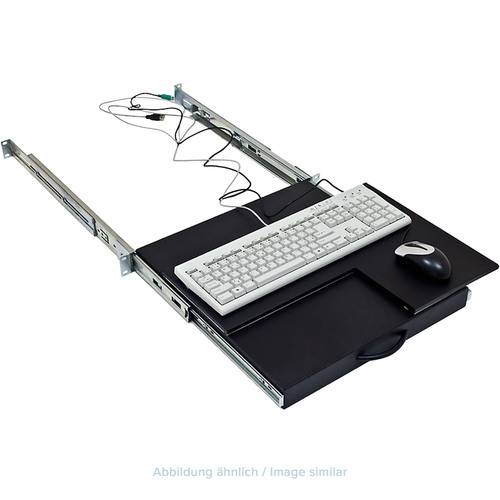 Triton RAB-UP-X40-A1 19 Tastatur- und Mauseinschub mit Teleskopschienen 1,5HE Netzwerk-Infrastruktur