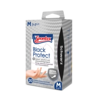 Spontex Einmalhandschuhe Black Protect - Größe:7 Spontex Einmalhandschuhe Black Protect - Größe:7
