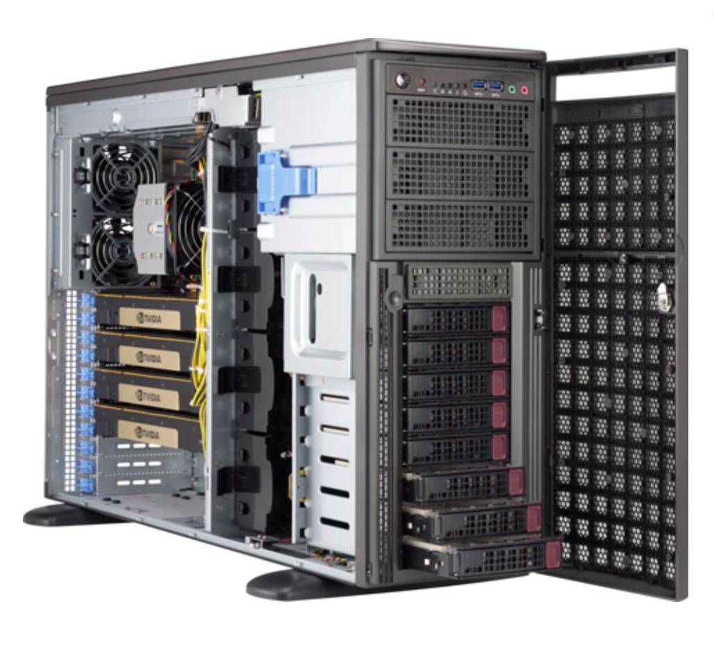 Supermicro SYS-540A-TR, Full-Tower, Intel® C621, SATA, Eingebauter Ethernet-Anschluss, 2200 W