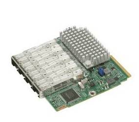 Supermicro AOC-MTG-I4S, Eingebaut, Verkabelt, Faser, 100000 Mbit/s, Grün, Silber