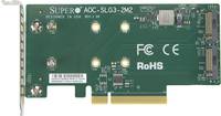 Supermicro AOC-SLG3-2M2, PCIe, M.2, Niedriges Profil, PCIe 3.0, Grün, 10 - 55 °C