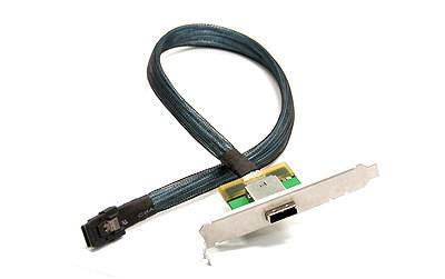 Supermicro CBL-0167L-LP - SAS-Kabel intern zu extern - 4x Shielded Mini MultiLane SAS (SFF-8088)