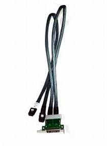 Supermicro CBL-0352L - SAS-Kabel intern zu extern - 36 PIN 4iMini MultiLane bis 4x Shielded Mini MultiLane SAS (SFF-8088)