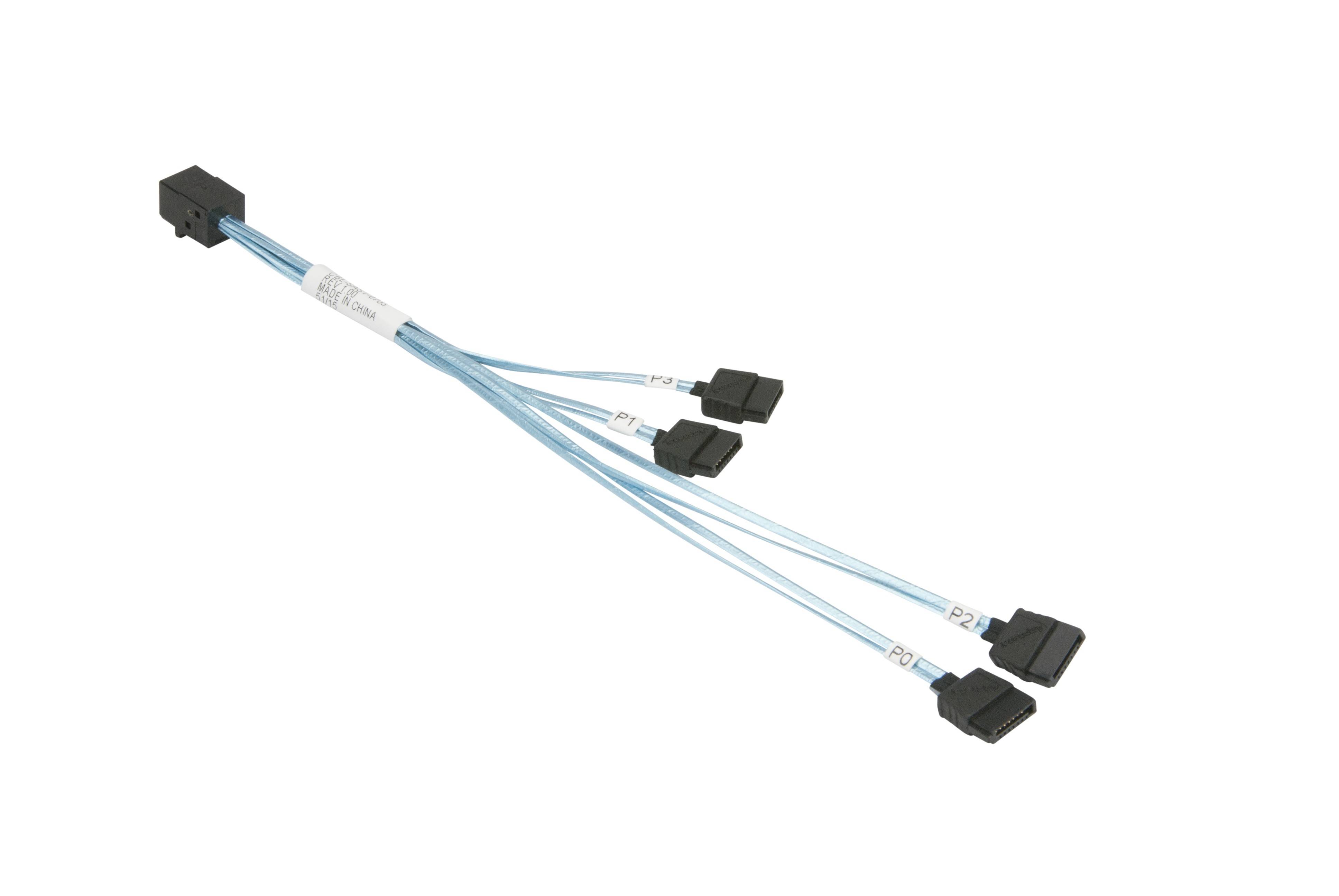 Supermicro CBL-SAST-0703 - SATA- / SAS-Kabel - 4x Mini SAS HD (SFF-8643)