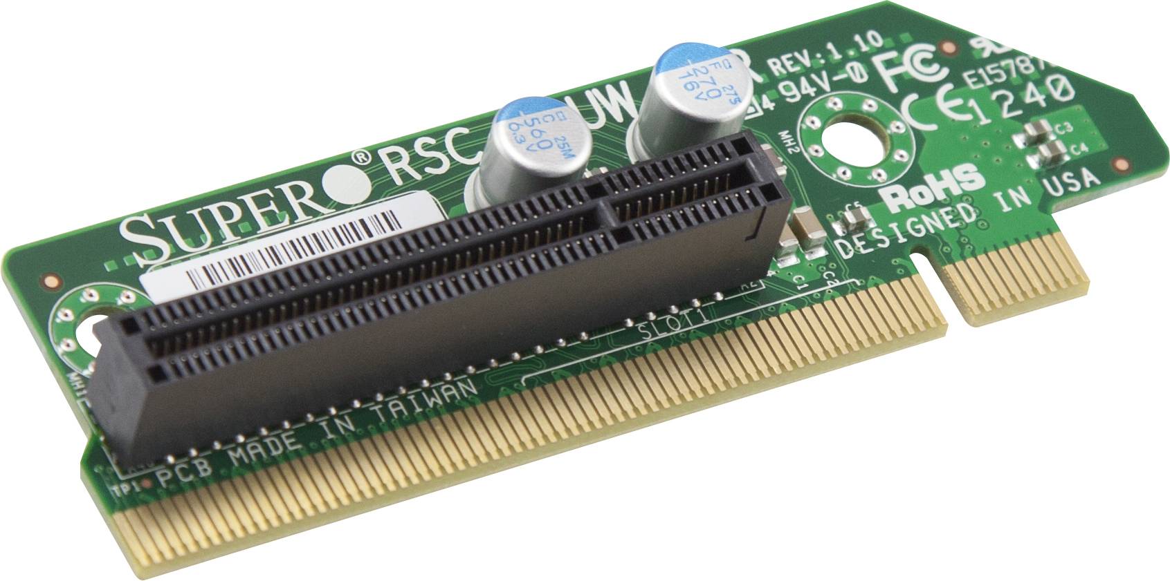 Supermicro RSC R1UW-E8R - Riser Card - für P/N: CSE-119TQ-R700WB+