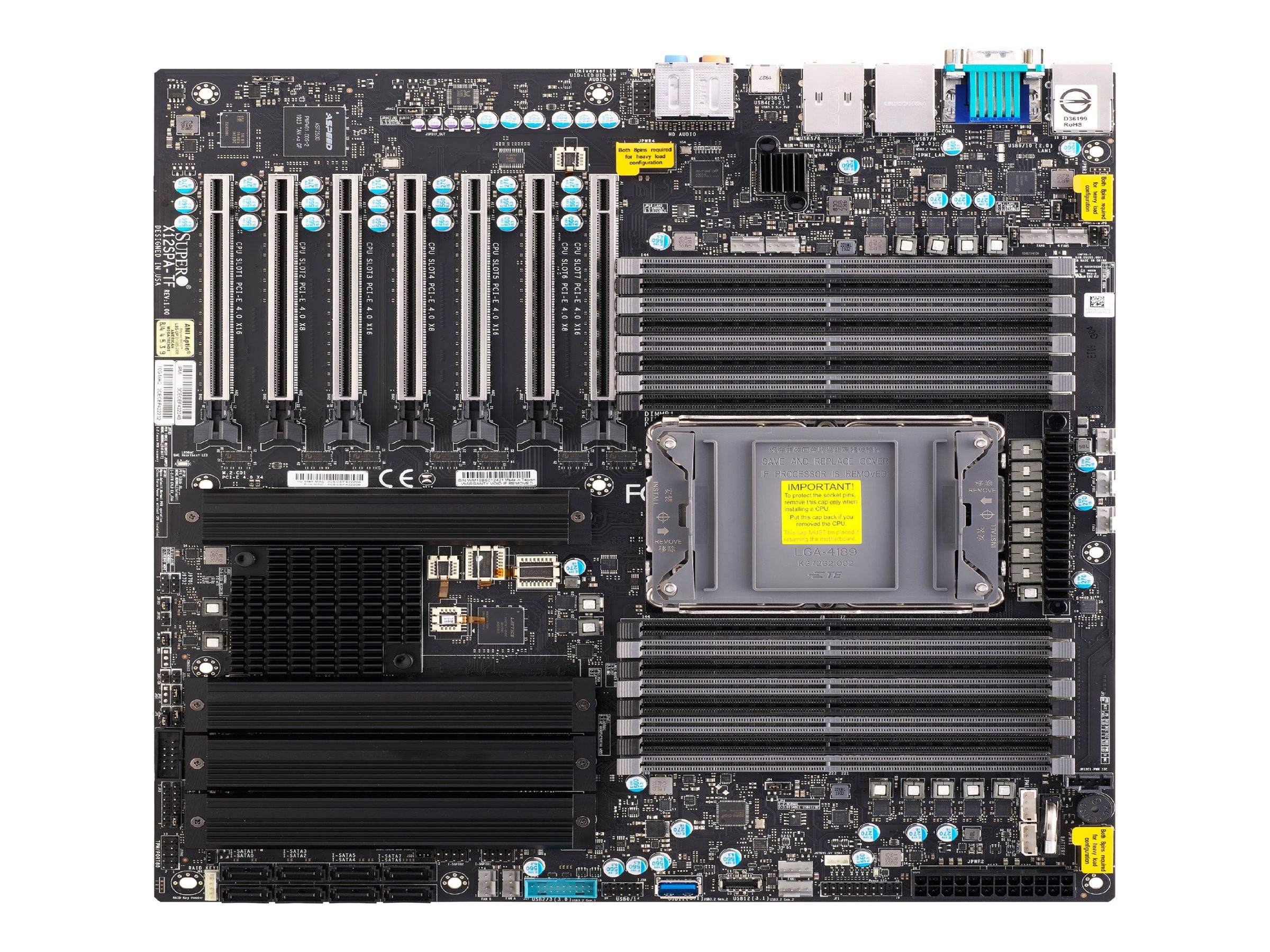 Supermicro X12SPA-TF - Motherboard - E-ATX - LGA4189-Sockel - C621A Chipsatz - U