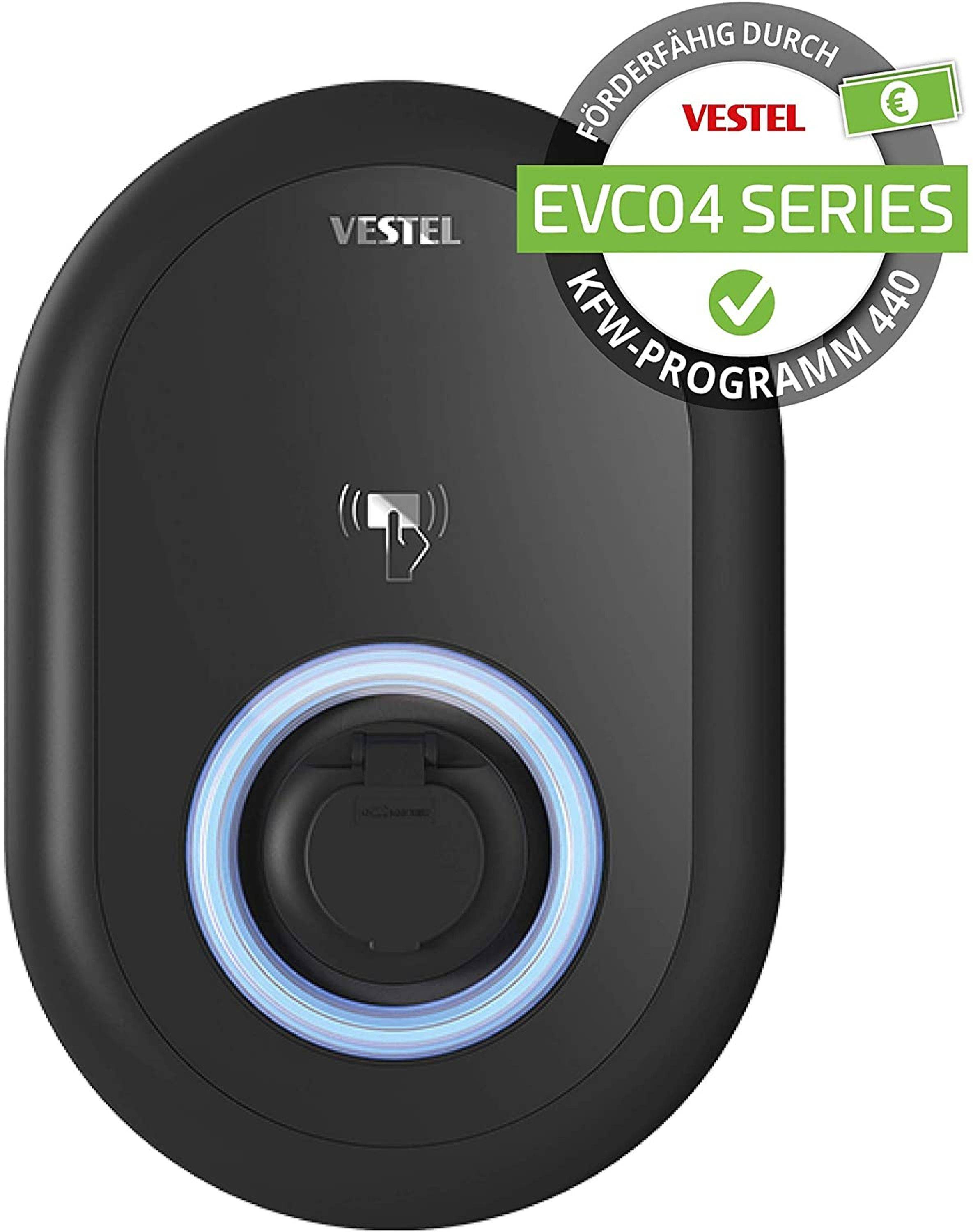 Wallbox 11 KW 7 Meter Ladekabel RFID, WiFi Vestel Ladestation EVC04-AC11SWA-T2P7