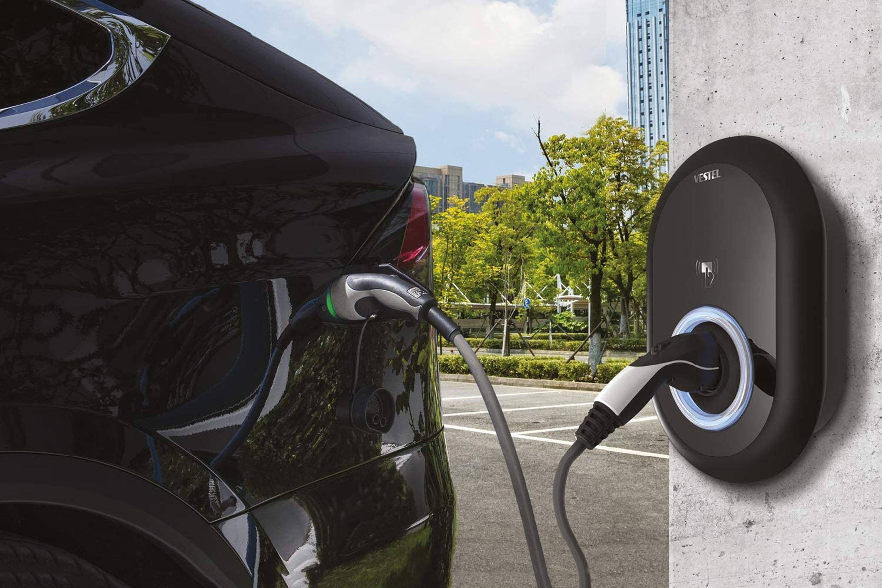 Wallbox 11 KW 7 Meter Ladekabel RFID, WiFi Vestel Ladestation EVC04-AC11SWA-T2P7