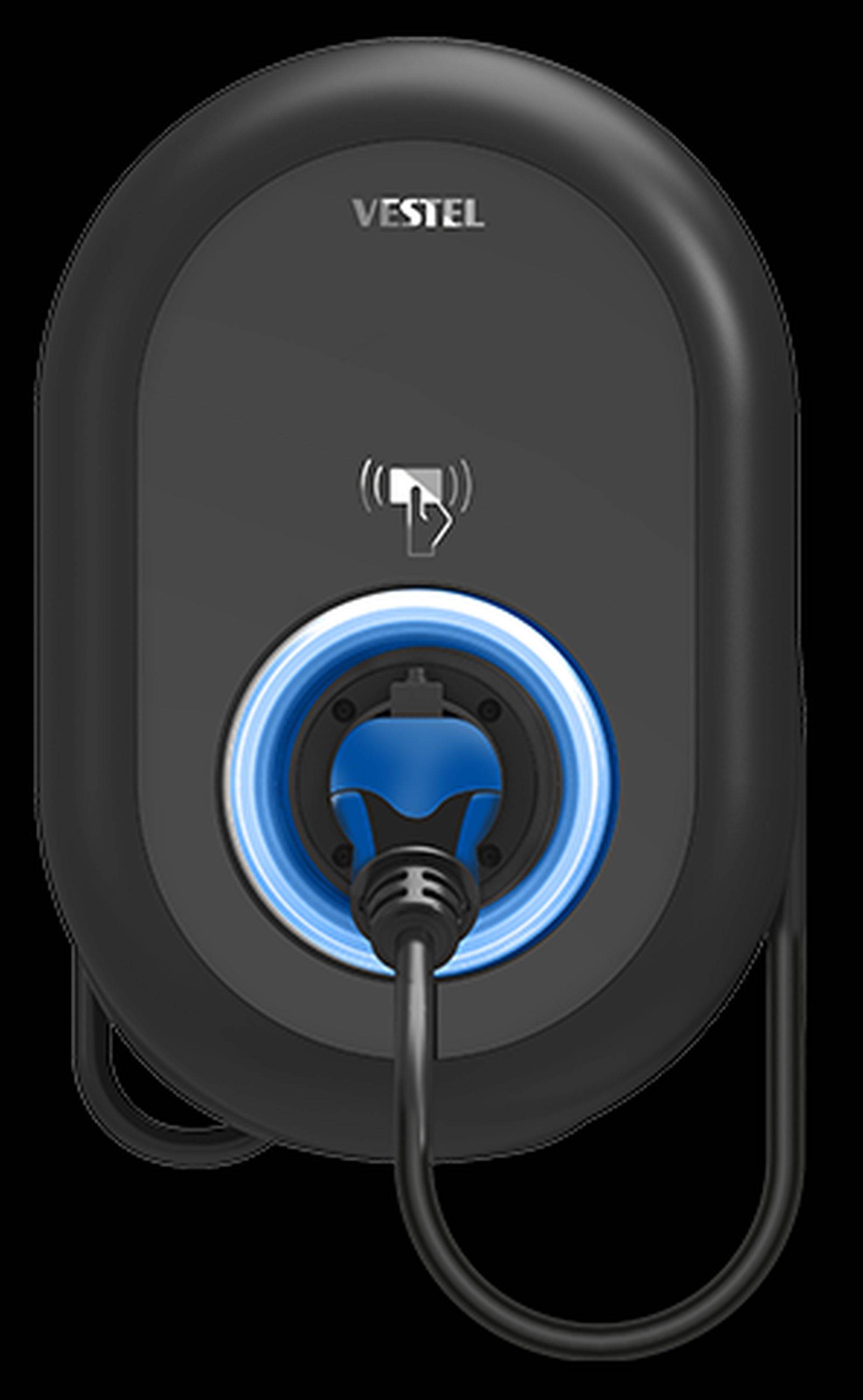 Wallbox 11 KW 7 Meter Ladekabel RFID, WiFi Vestel Ladestation EVC04-AC11SWA-T2P7