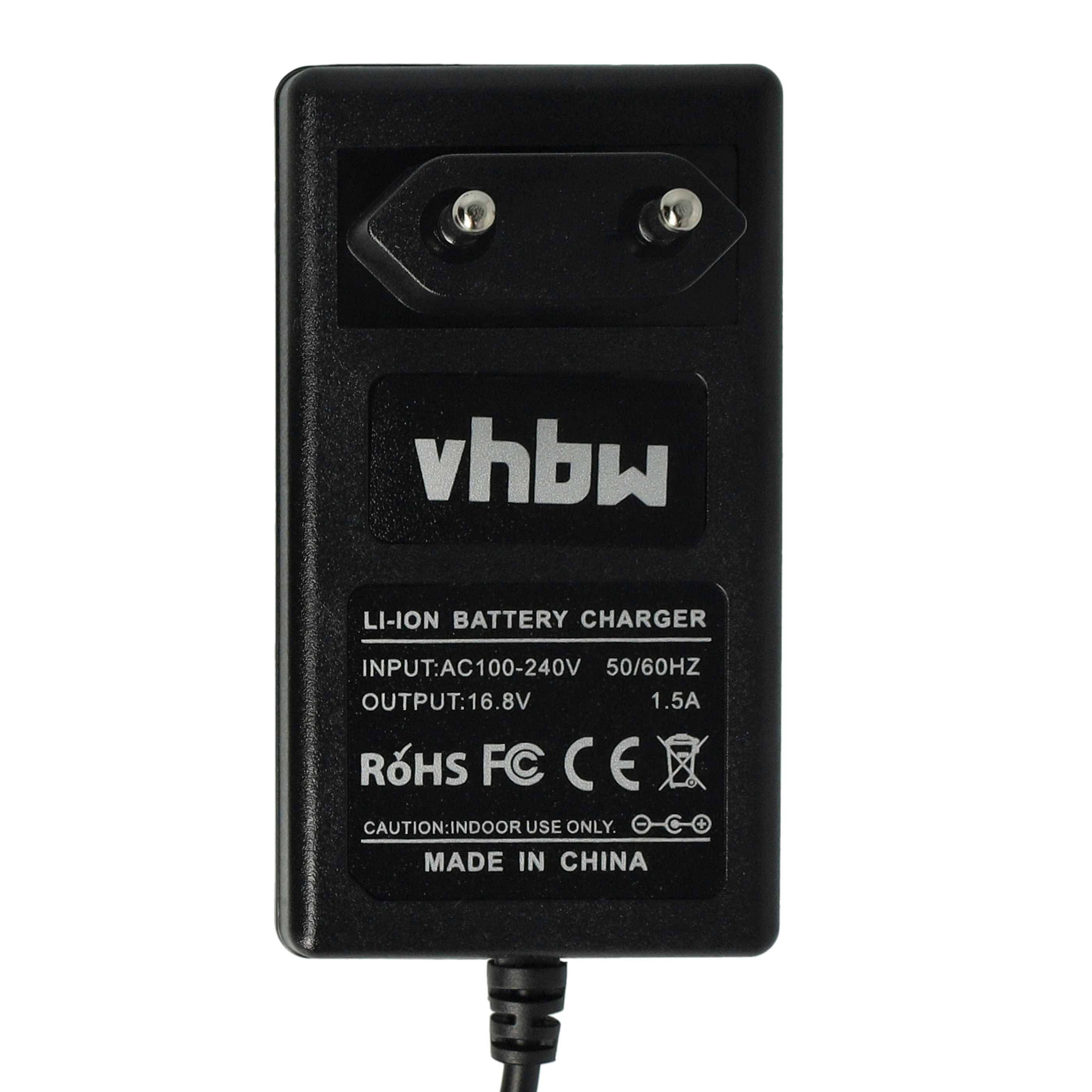 vhbw Ladegerät kompatibel mit Milwaukee PSG 14.4 Power Plus, PSM 14.4 Power Plus Werkzeug Li-Ion-Akkus