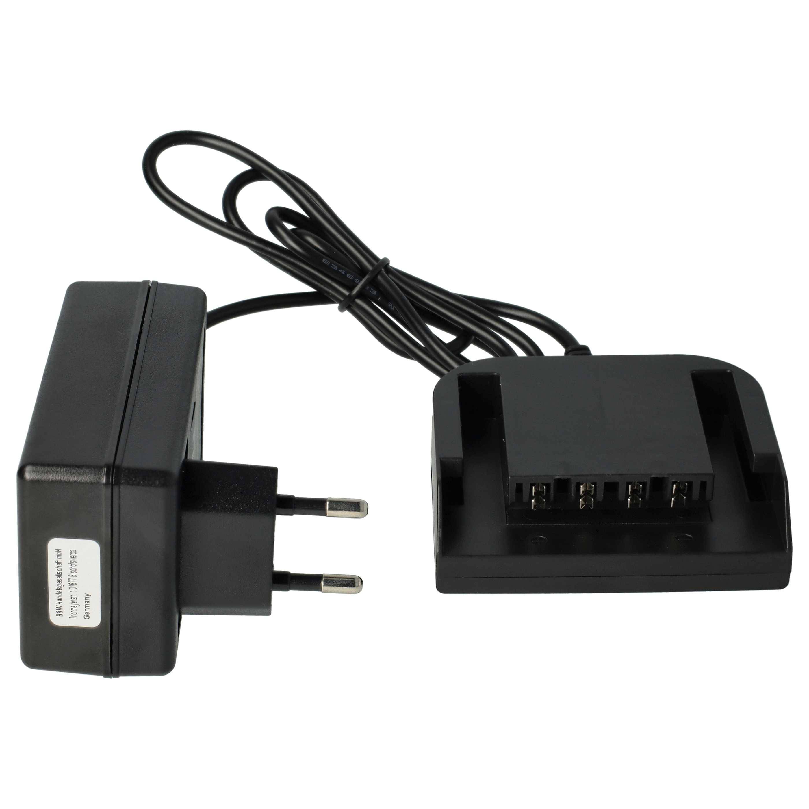 vhbw Ladegerät kompatibel mit Milwaukee PSG 14.4 Power Plus, PSM 14.4 Power Plus Werkzeug Li-Ion-Akkus
