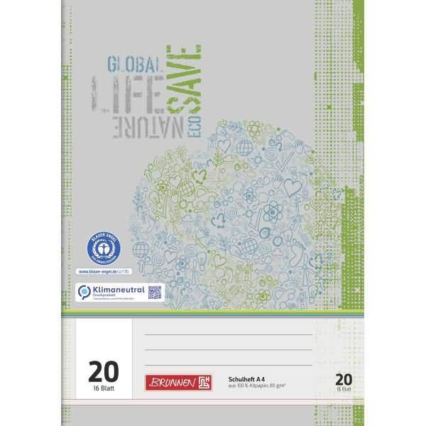 Schulheft A4 16 Blatt RC Lineatur 20