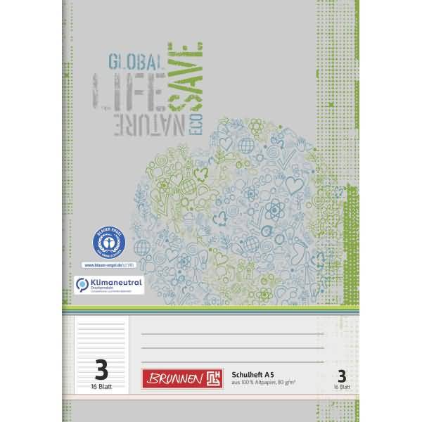 Schulheft A5 16 Blatt RC Lineatur 3