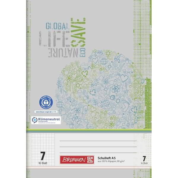 Schulheft A5 16 Blatt RC Lineatur 7