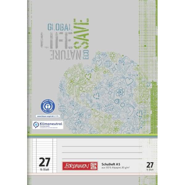 Schulheft A5 16 Blatt RC Lineatur 27