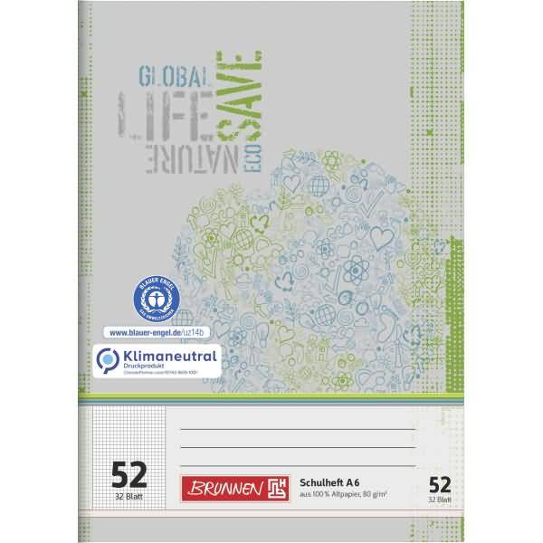 Schulheft A6 32 Blatt RC Lineatur 52