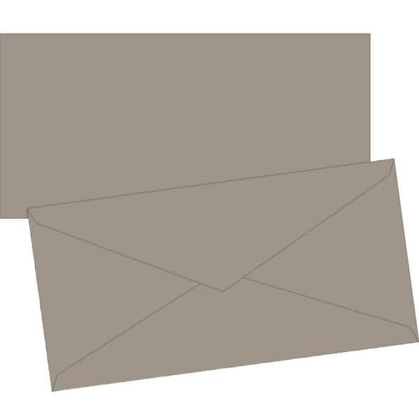 Briefumschläge DL Nassklebung taupe VE=10 Stück
