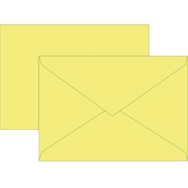 Briefumschläge B5 Nassklebung 80g/qm gelb VE=10 Stück