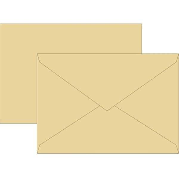 Briefumschläge B5 Nassklebung 80g/qm honig VE=10 Stück