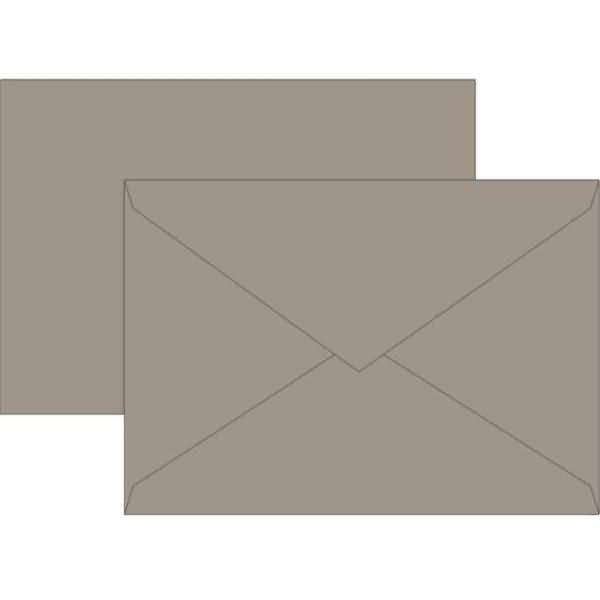 Briefumschläge C5 Nassklebung 80g/qm taupe VE=10 Stück