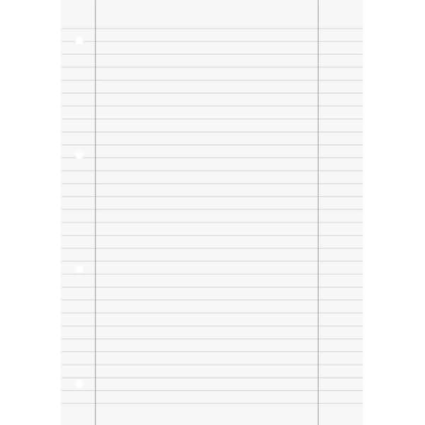 Schulblock A4 70g/qm 50 Blatt RC Lineatur 27 gelocht